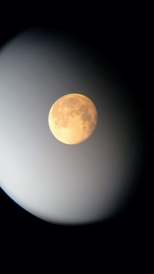 Full moon taken w my phone through binoculars