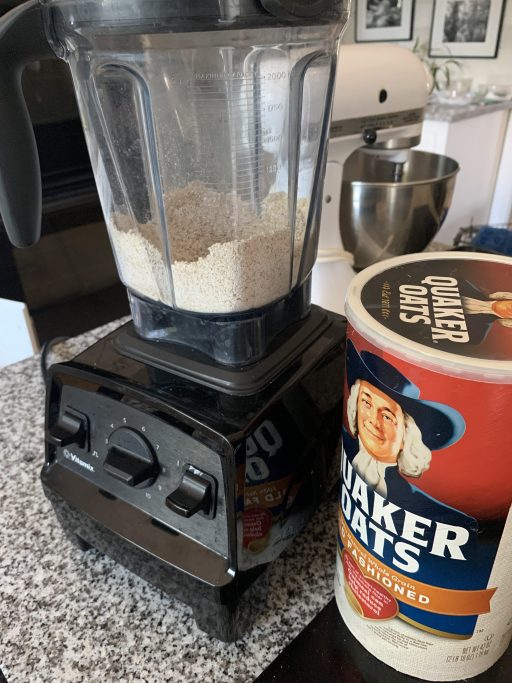 making oat flour is easy