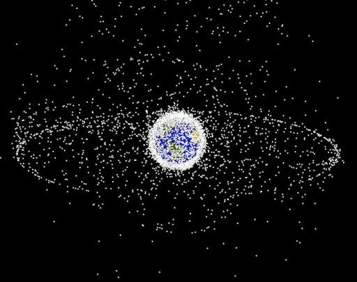 Orbital debris aka space junk