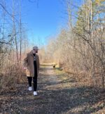 walking on a path Louie-Alex.
